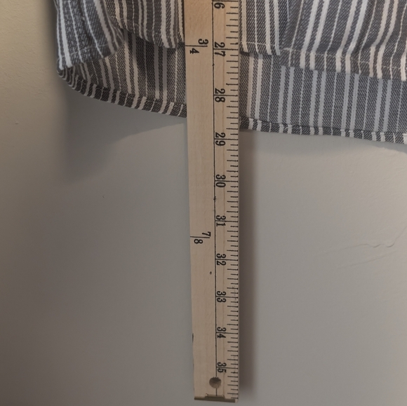 And Now This Men's Striped Oxford Dress Shirt Grey White Size -XL NWT Fast Ship - Picture 14 of 16